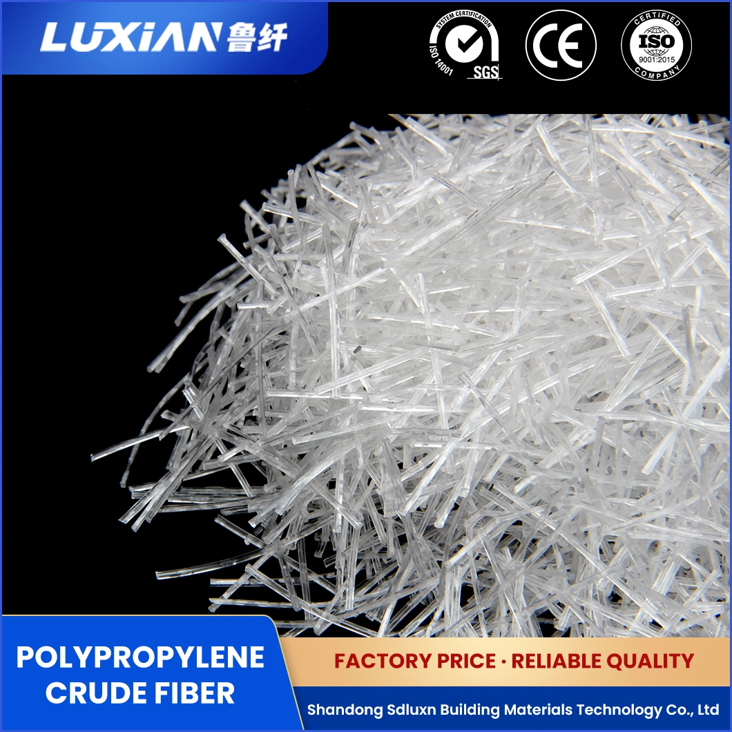 Sdluxn Metal Building Material Fibers OEM Custom Polyester PP Crude Fiber China Good Toughness Polypropylene Crude Fibre Suppliers