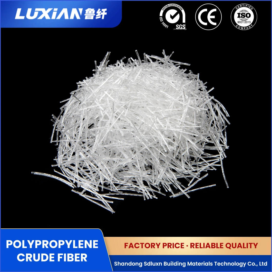 Sdluxn Wool Staple Fiber Sample Available Pure Polypropylene Crude Fiber China High Tensile Strength Polypropylene PP Crude Fiber Factory