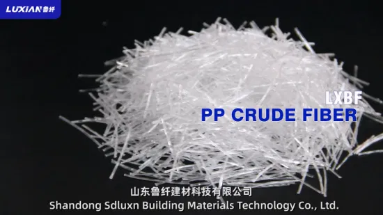 Sdluxn Wool Staple Fiber Sample Available Pure Polypropylene Crude Fiber China High Tensile Strength Polypropylene PP Crude Fiber Factory